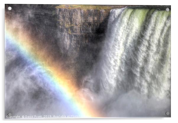 Waterfall Rainbow  Acrylic by David Pyatt