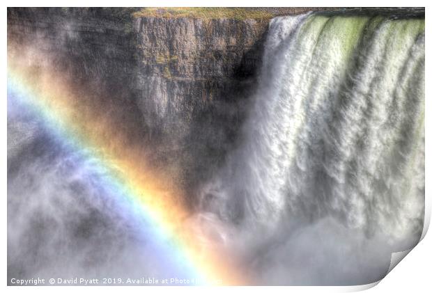 Waterfall Rainbow  Print by David Pyatt