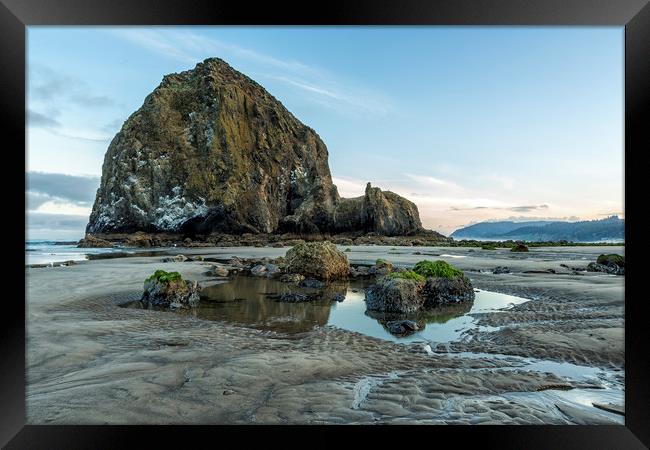 Morning at Cannon Beach Framed Print by Belinda Greb