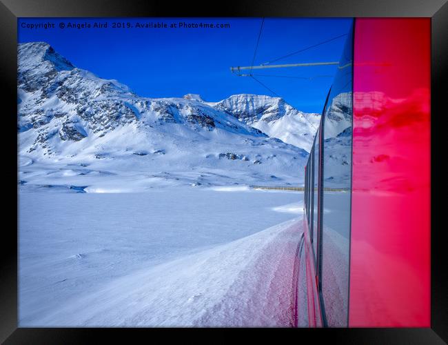 Bernina Express. Framed Print by Angela Aird