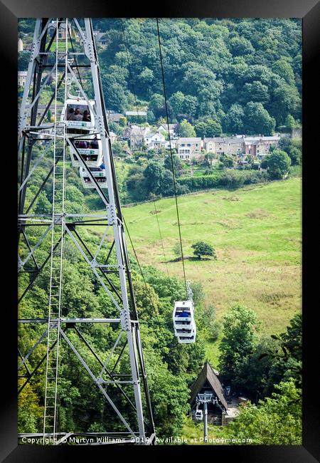 Cable Cars, Heights of Abraham Framed Print by Martyn Williams
