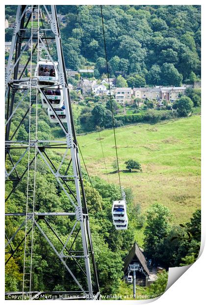 Cable Cars, Heights of Abraham Print by Martyn Williams