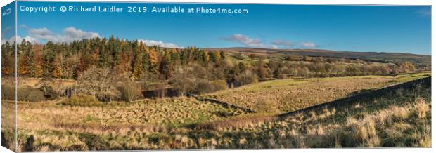 Upper Teesdale Panorama, Holwick Head to Newbiggin Canvas Print by Richard Laidler