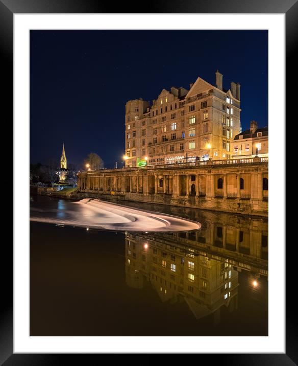 The Empire and weir, Grand Parade, Bath Framed Mounted Print by Dean Merry