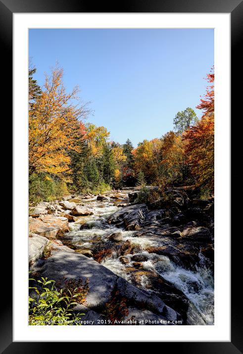 Vermont Autumn Beauty Framed Mounted Print by Jan Gregory