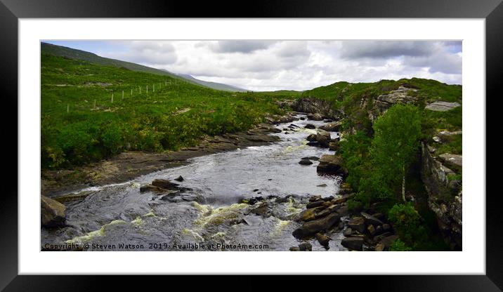 The River Runie Framed Mounted Print by Steven Watson