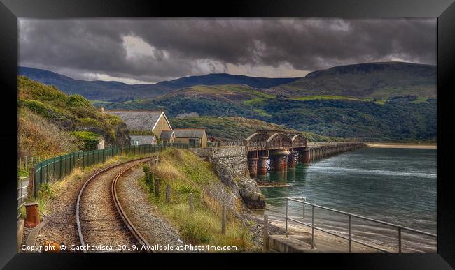 Barmouth Bridge Framed Print by Catchavista 