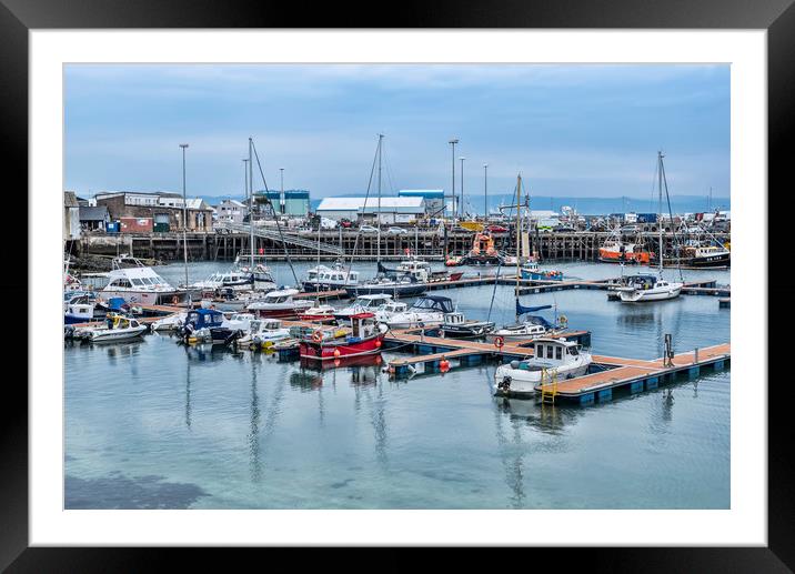 Mallaig Harbour Framed Mounted Print by Valerie Paterson