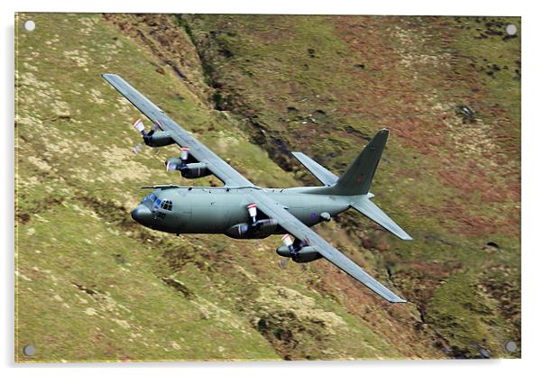RAF Hercules low level Acrylic by Oxon Images