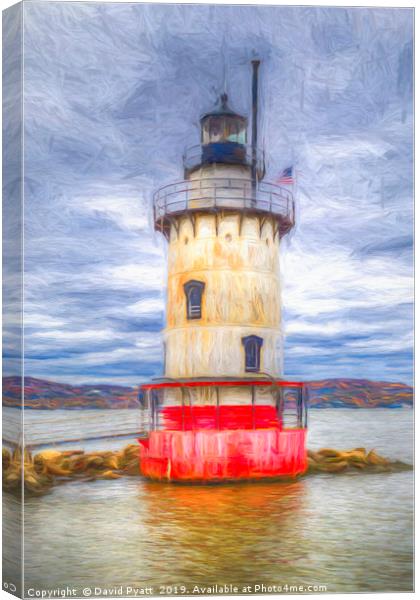Sleepy Hollow Lighthouse Art Canvas Print by David Pyatt