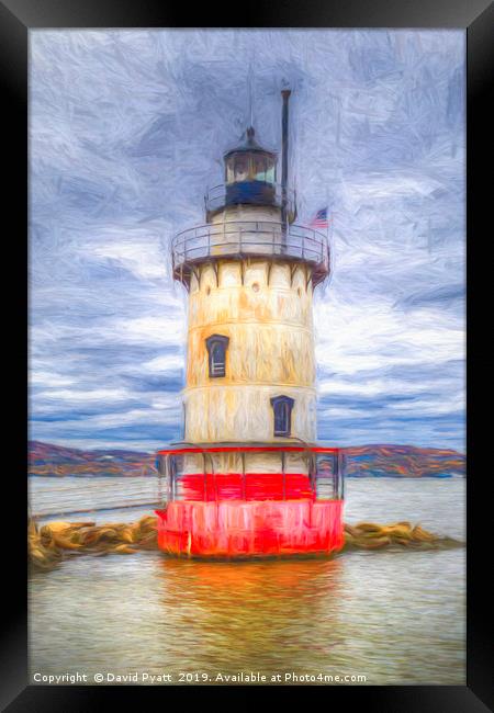 Sleepy Hollow Lighthouse Art Framed Print by David Pyatt