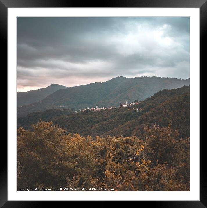 Ligurian landscape Framed Mounted Print by KB Photo