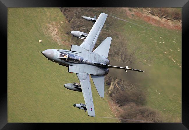 Tornado GR4 in wales Framed Print by Oxon Images