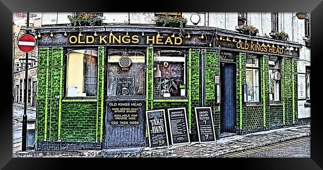 The Old Kings Head Public House, London EC2A Framed Print by John Chapman