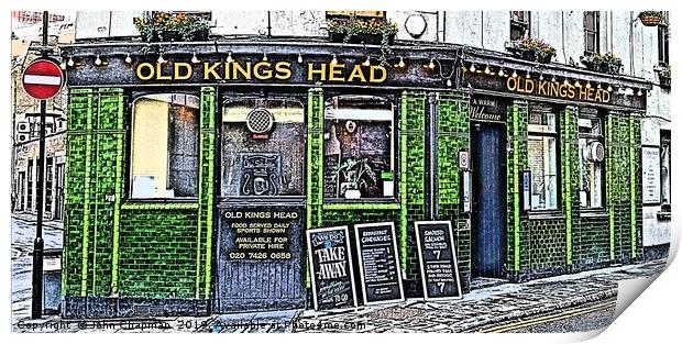 The Old Kings Head Public House, London EC2A Print by John Chapman