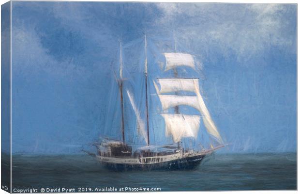 Atlantis Sailing Ship Turner Storms Canvas Print by David Pyatt