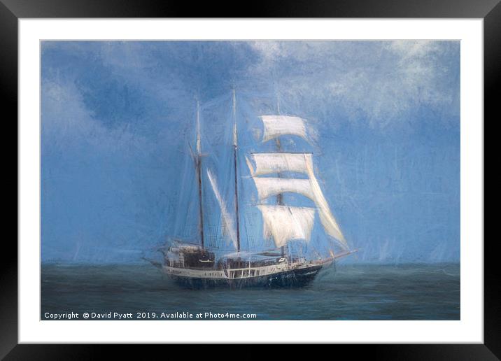 Atlantis Sailing Ship Turner Storms Framed Mounted Print by David Pyatt