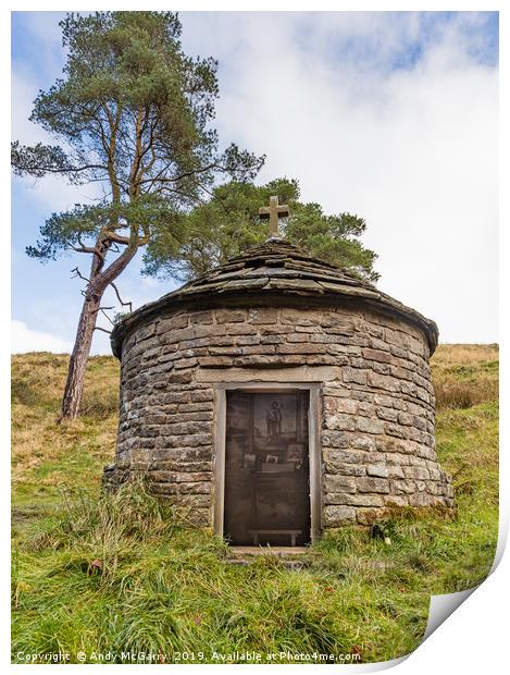 St Joseph's Shrine Peak District Print by Andy McGarry