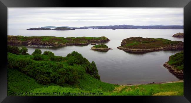 Loch Dhrombaig Framed Print by Steven Watson