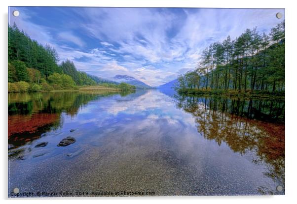 Loch Eck Acrylic by Ronnie Reffin