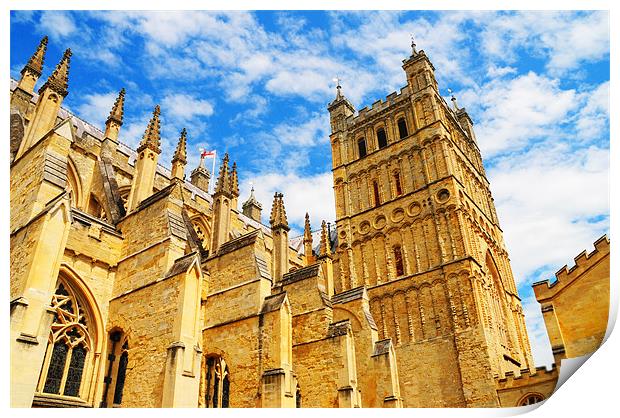 Exeter Cathedral Print by stephen walton