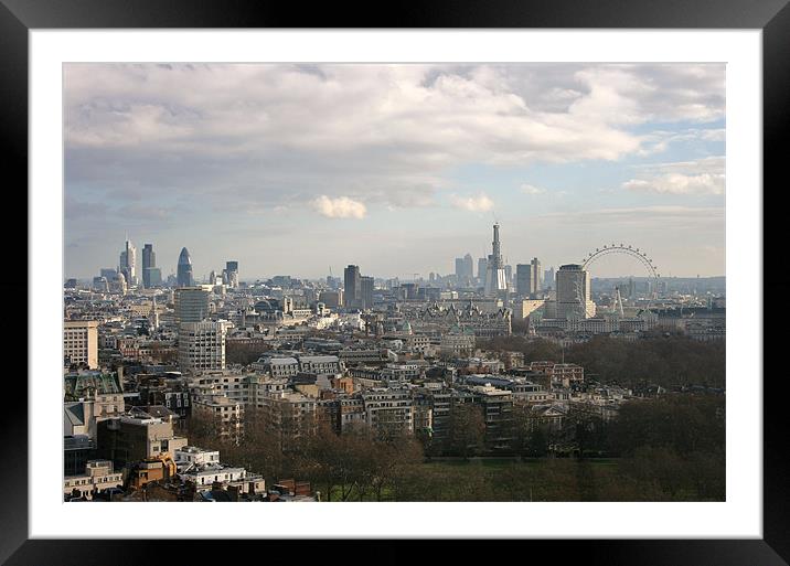 London Skyline Framed Mounted Print by David Gardener