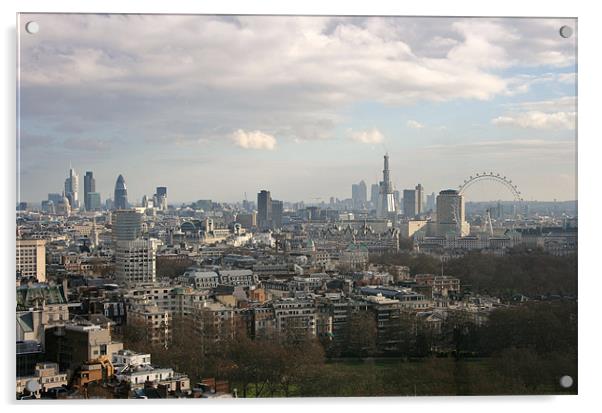 London Skyline Acrylic by David Gardener