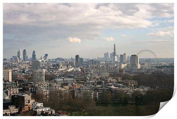 London Skyline Print by David Gardener