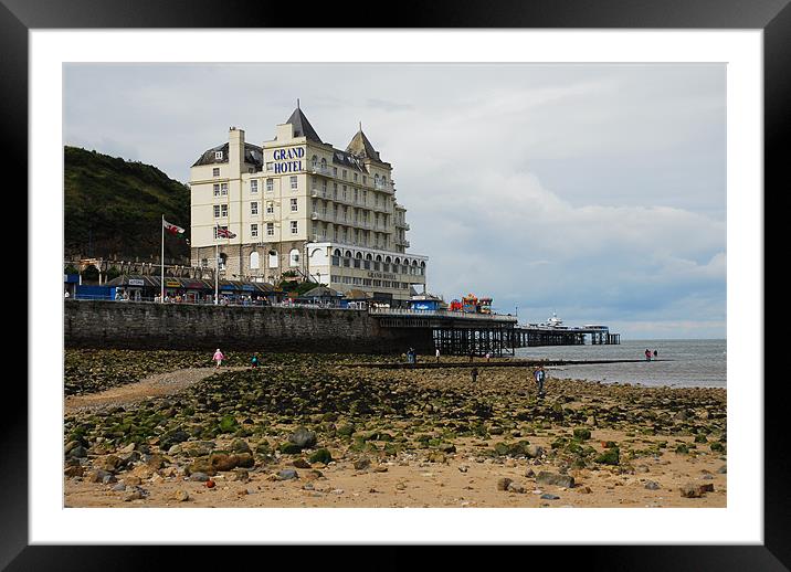 The Grand Hotel in Llandudno Framed Mounted Print by JEAN FITZHUGH