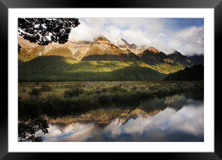 Rainbow reflection Framed Mounted Print by Stephen Mole