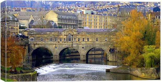 Pulteney Bridge Canvas Print by Brian Beckett