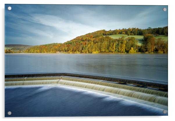Damflask Reservoir & Spillway                      Acrylic by Darren Galpin