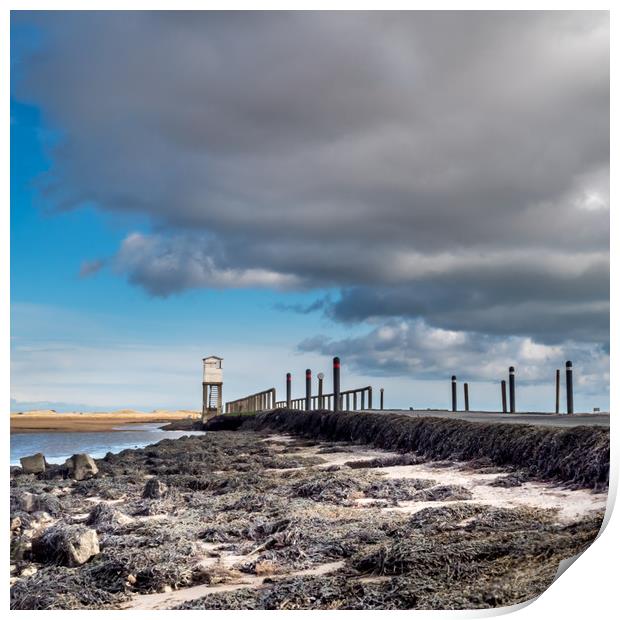 Lindisfarne causeway and refuge  Print by Naylor's Photography