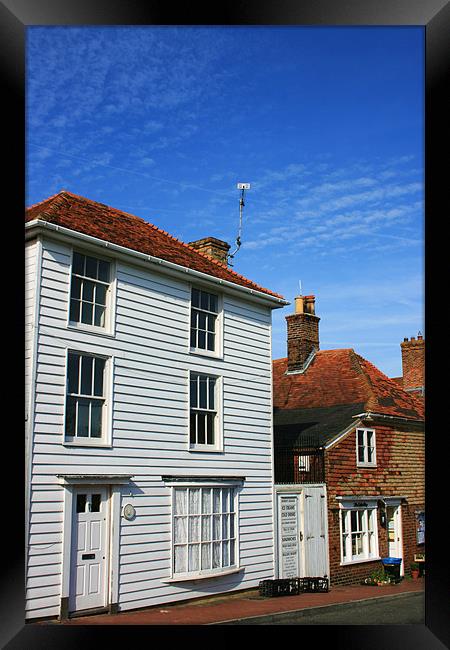 Winchelsea Town Houses, Sussex Framed Print by David Gardener