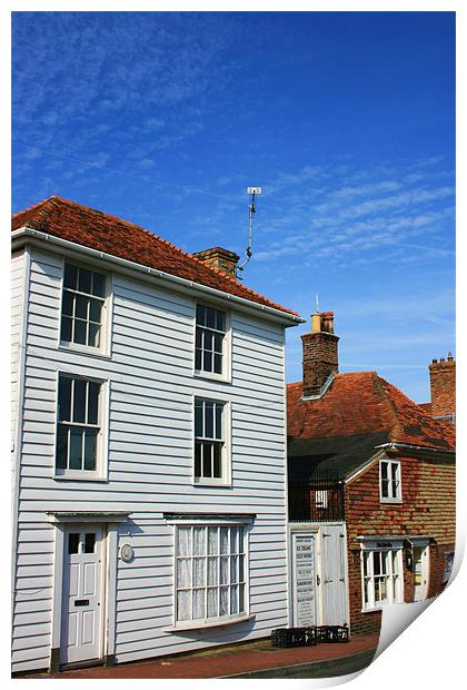 Winchelsea Town Houses, Sussex Print by David Gardener