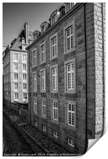 Saint Malo 3 Print by DiFigiano Photography