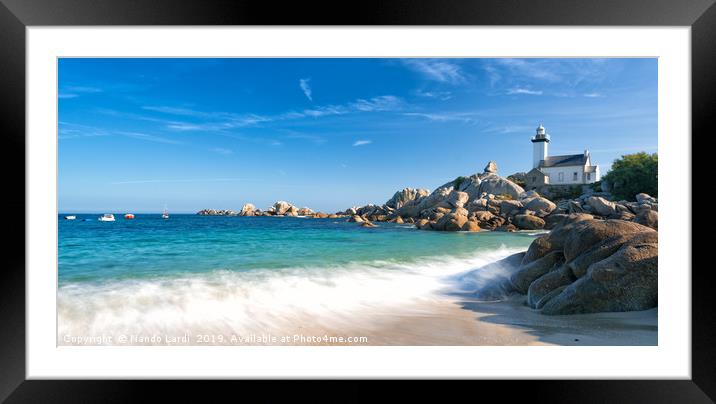 Pontusval Lighthouse 2 Framed Mounted Print by DiFigiano Photography