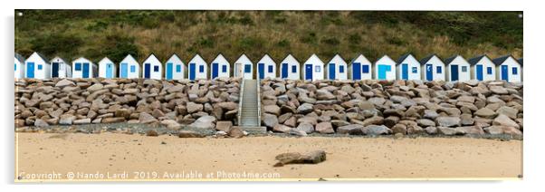 Carteret Beach Cottages Acrylic by DiFigiano Photography