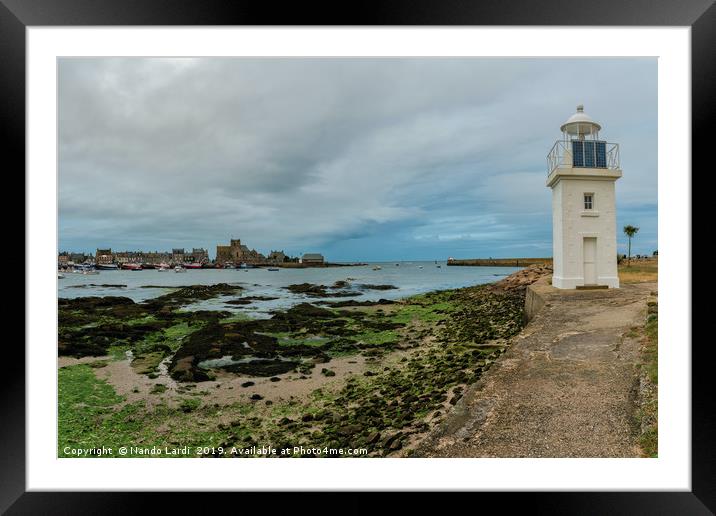 Barfleur Lighthouse Framed Mounted Print by DiFigiano Photography
