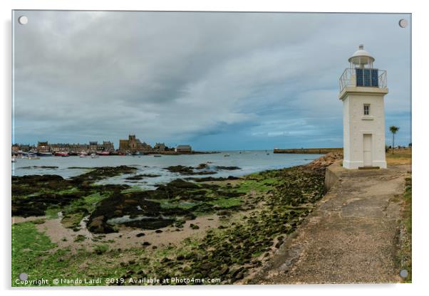 Barfleur Lighthouse Acrylic by DiFigiano Photography