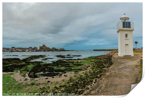 Barfleur Lighthouse Print by DiFigiano Photography