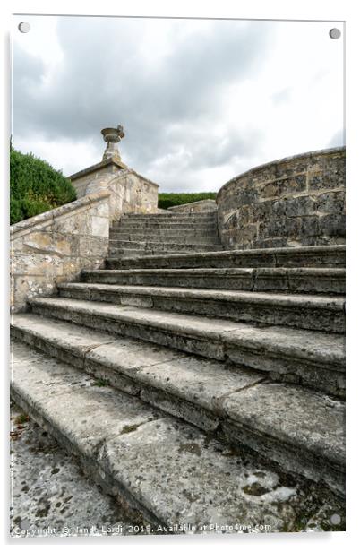 Garden Steps Acrylic by DiFigiano Photography