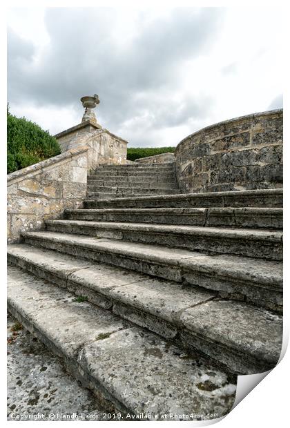 Garden Steps Print by DiFigiano Photography