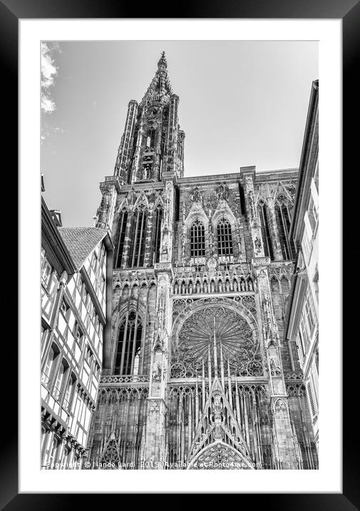 Strasbourg Cathedral Framed Mounted Print by DiFigiano Photography