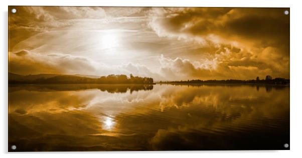 HL0006W - Hollingworth Lake - Wide Acrylic by Robin Cunningham