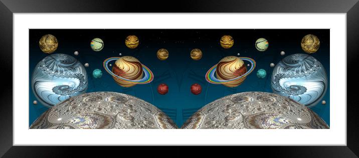 Parallel Universe Framed Mounted Print by Steve Purnell