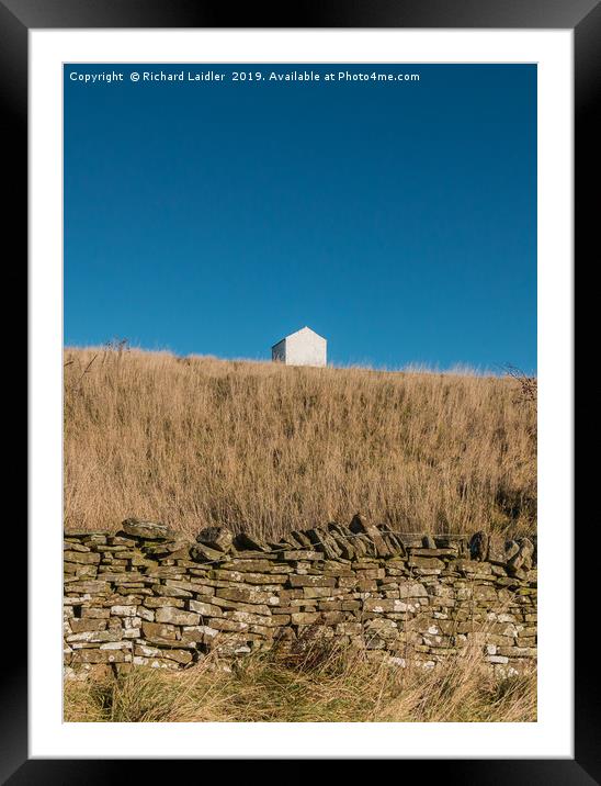 Solitary Barn Framed Mounted Print by Richard Laidler