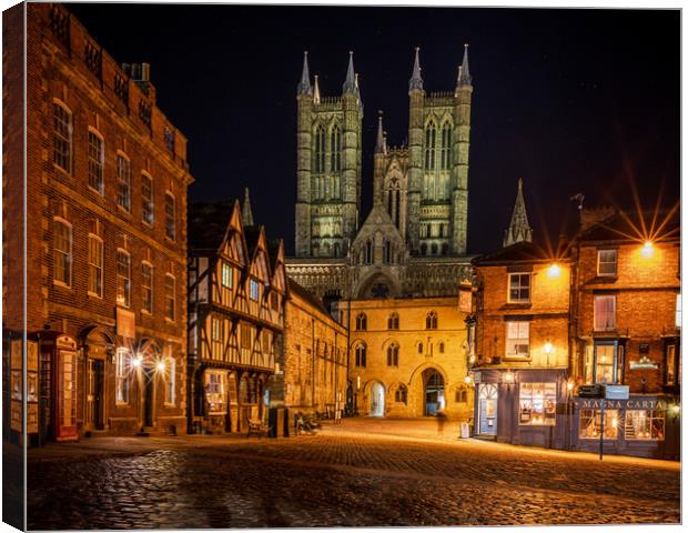 Lincoln Cathedral  Canvas Print by Andrew Scott