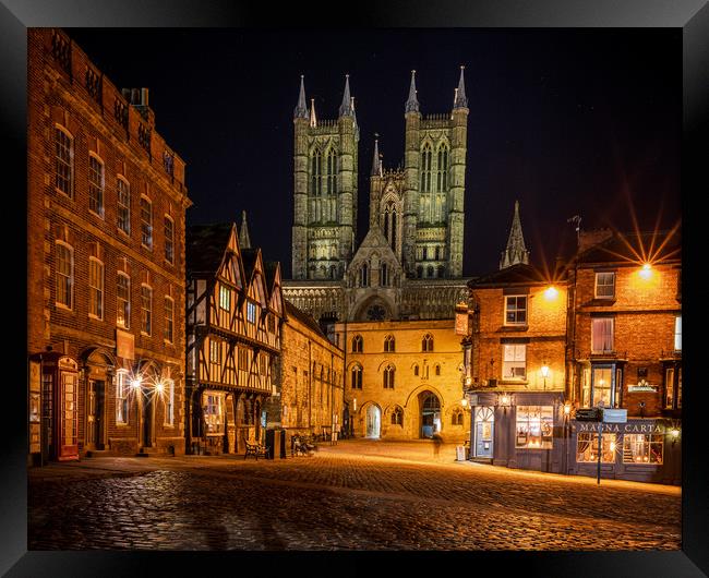 Lincoln Cathedral  Framed Print by Andrew Scott