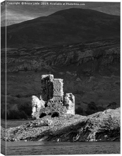 Ruins of Ardvreck Castle Canvas Print by Bruce Little